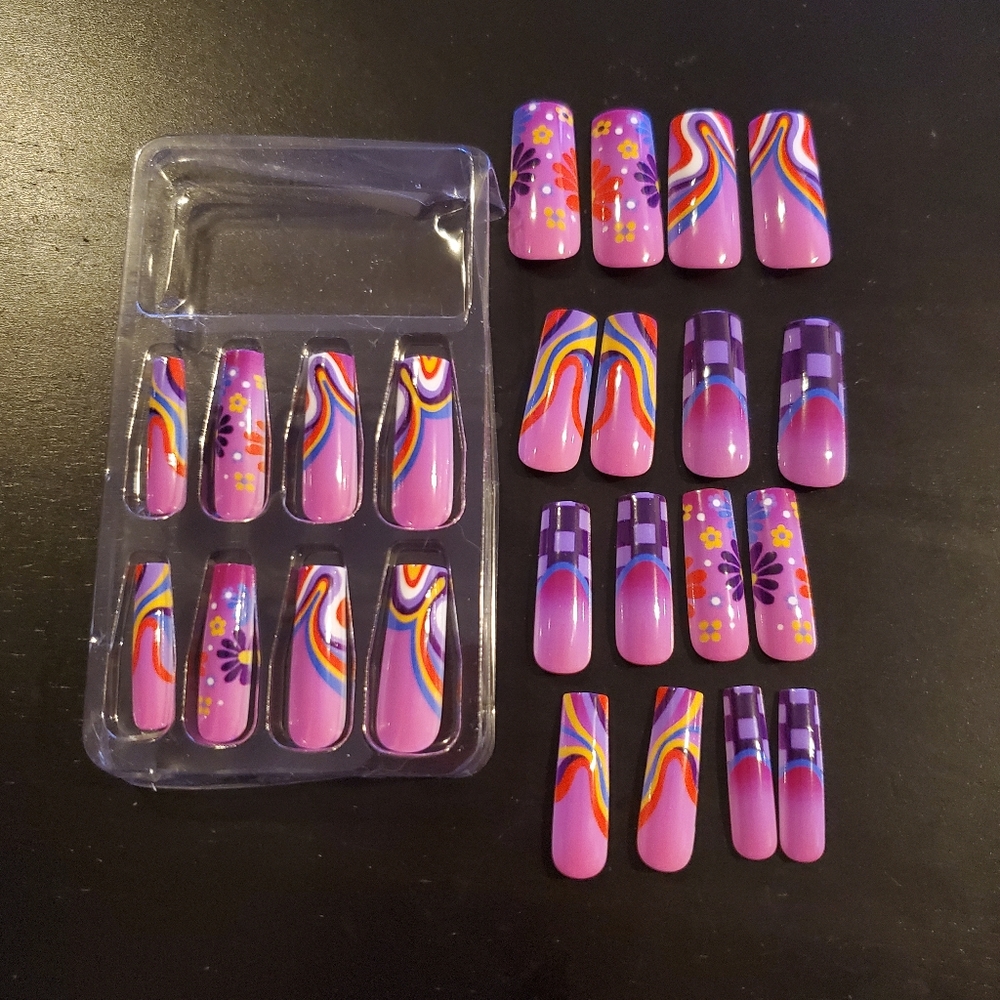 🍒🍒 Extra Long Pink Press On Nails❗️Final Price❗️